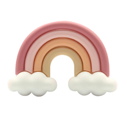 X047- "Rainbow" 3D Silicone Focal Bead for DIY Crafts (1 Count)