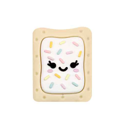 X148- "White Poptart" 3D Silicone Focal Bead for DIY Crafts (1 Count)