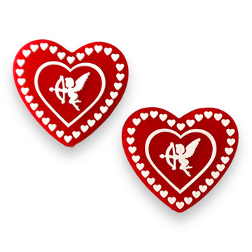 Triple Heart Valentine's Day Silicone Focal Beads--Red – USA Silicone Bead  Supply Princess Bead Supply