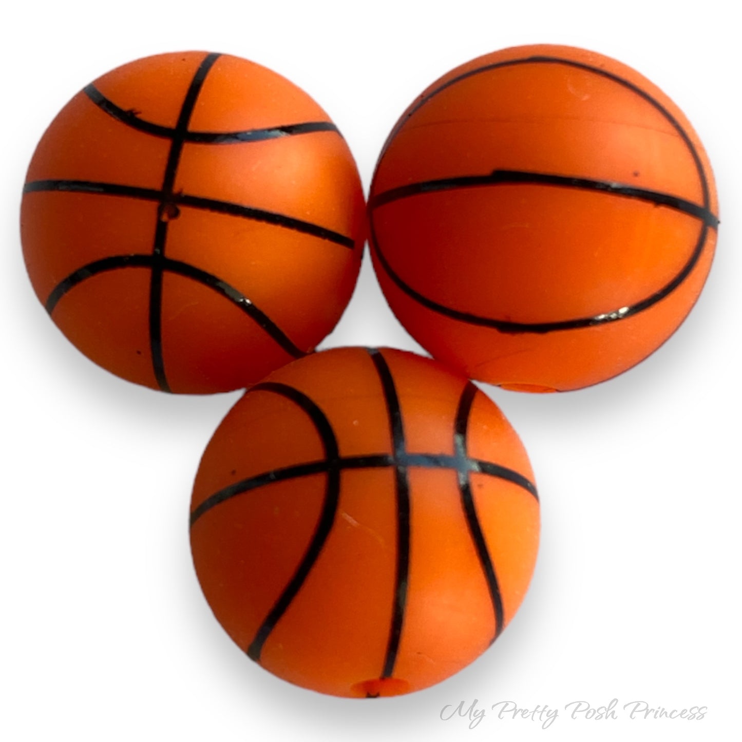 A-6052- 15mm “Basketball” Silicone Beads