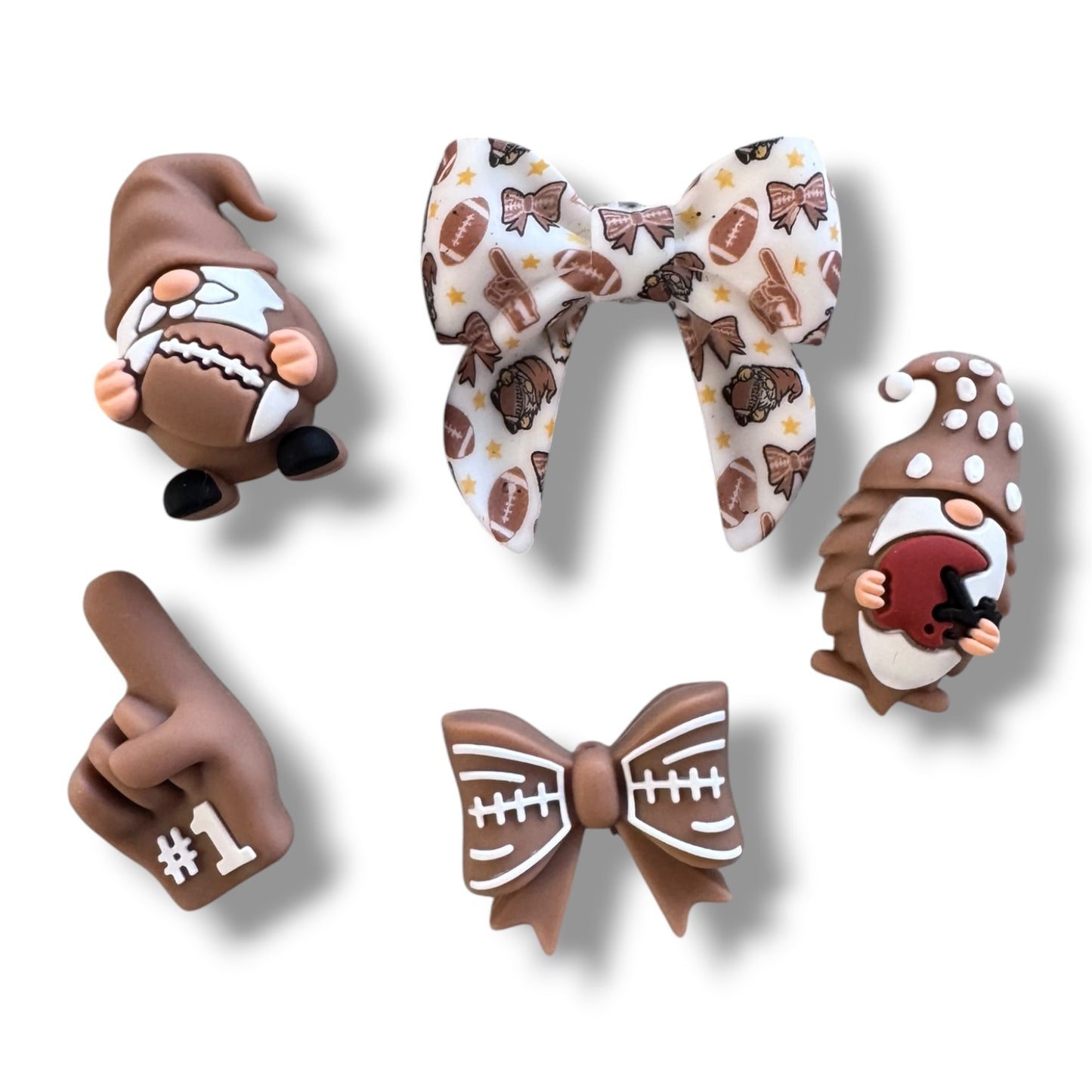 "Touchdown + Focals"- Silicone 15mm Bead Lot (55 Count) – Ideal for Beadable Pens & Keychains