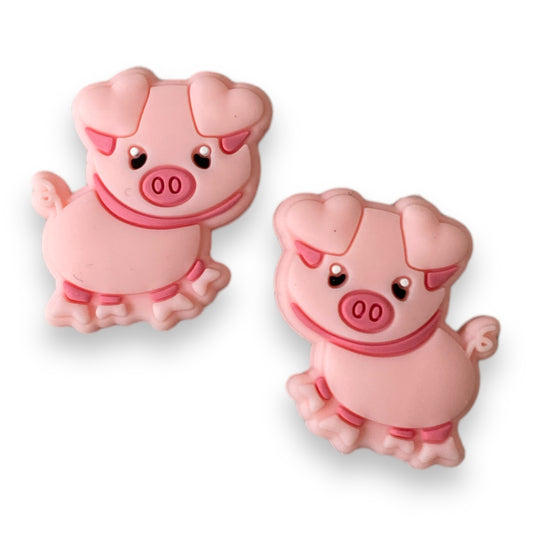 T371- "Piggy" Silicone Focal Bead (1 Count)