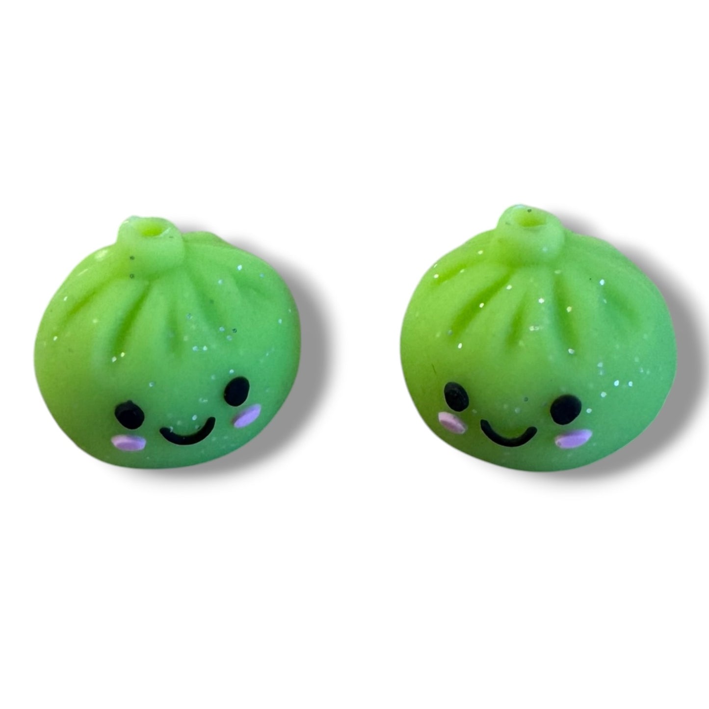 X350 - "Lime Dumpling 3D" Silicone Focal Bead for DIY Crafts (1 Count)