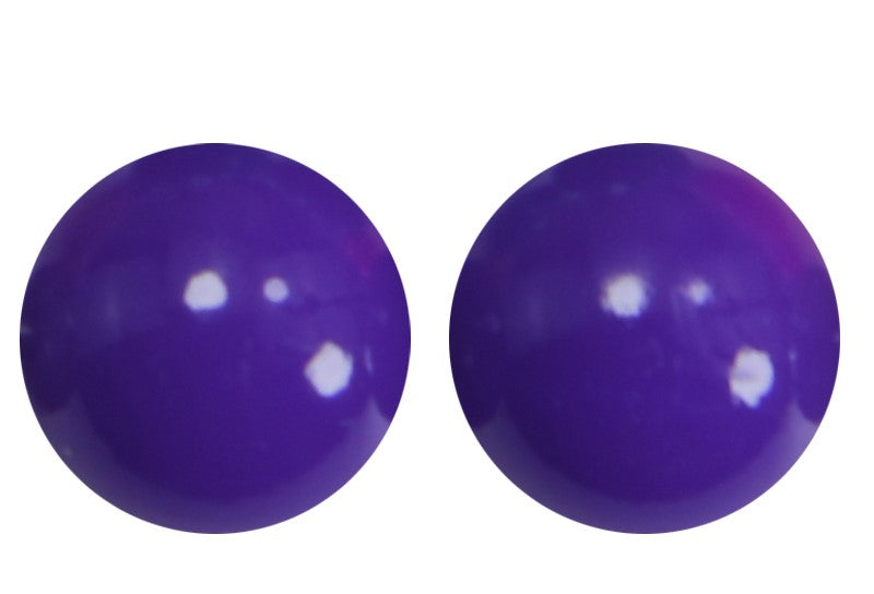 T310 - 15mm "Dark Purple" Gloss Silicone Beads