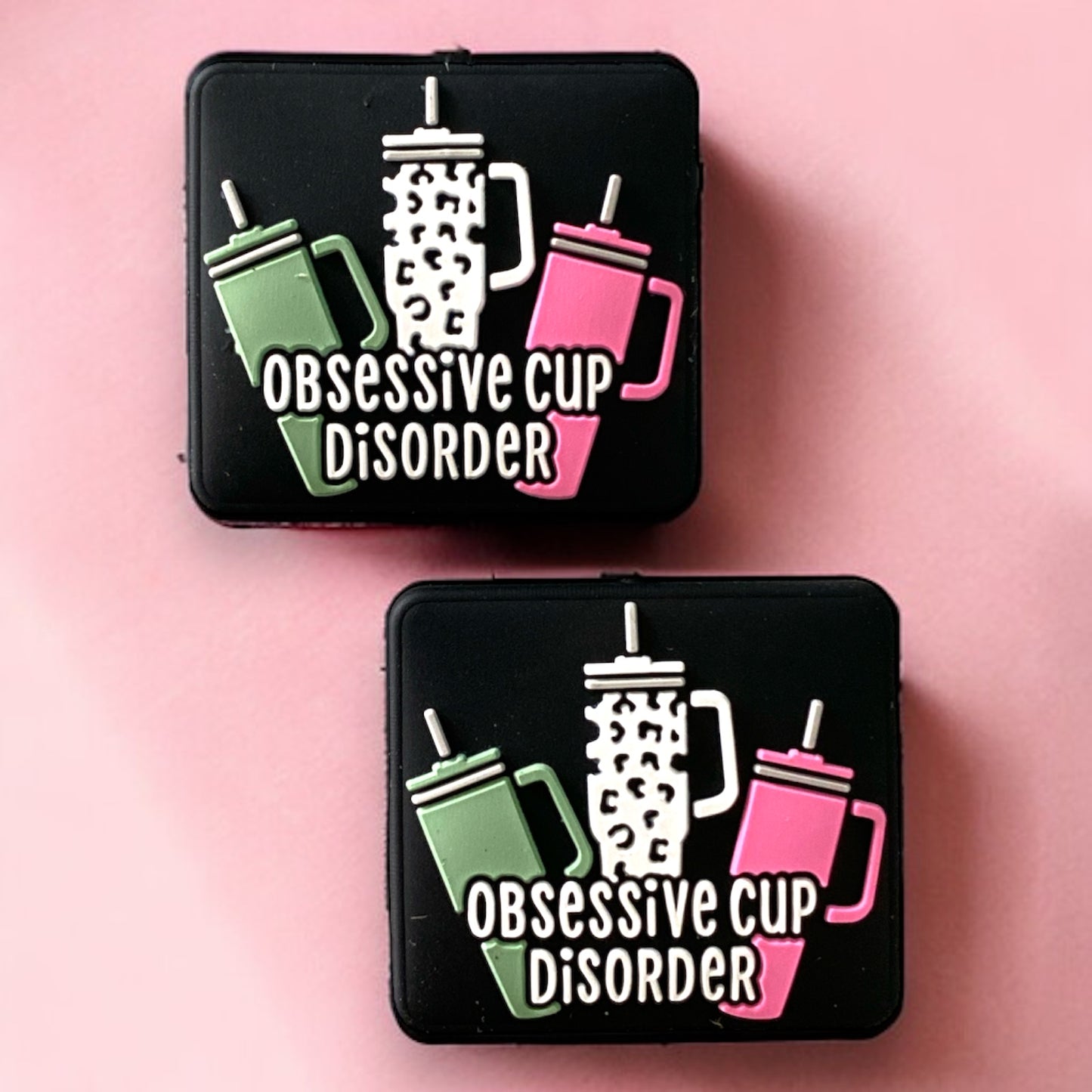 X384- "Obsessive Cup Disorder"  Exclusive  Focal (1 Count) Bead Silicone