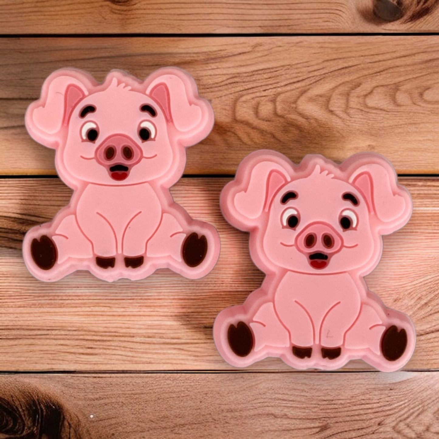 T428 -  "Pig" Silicone Focal Bead (1 Count)