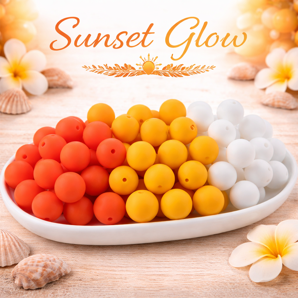 Sunset Glow (30 Count 19mm Silicone Bead Pack)