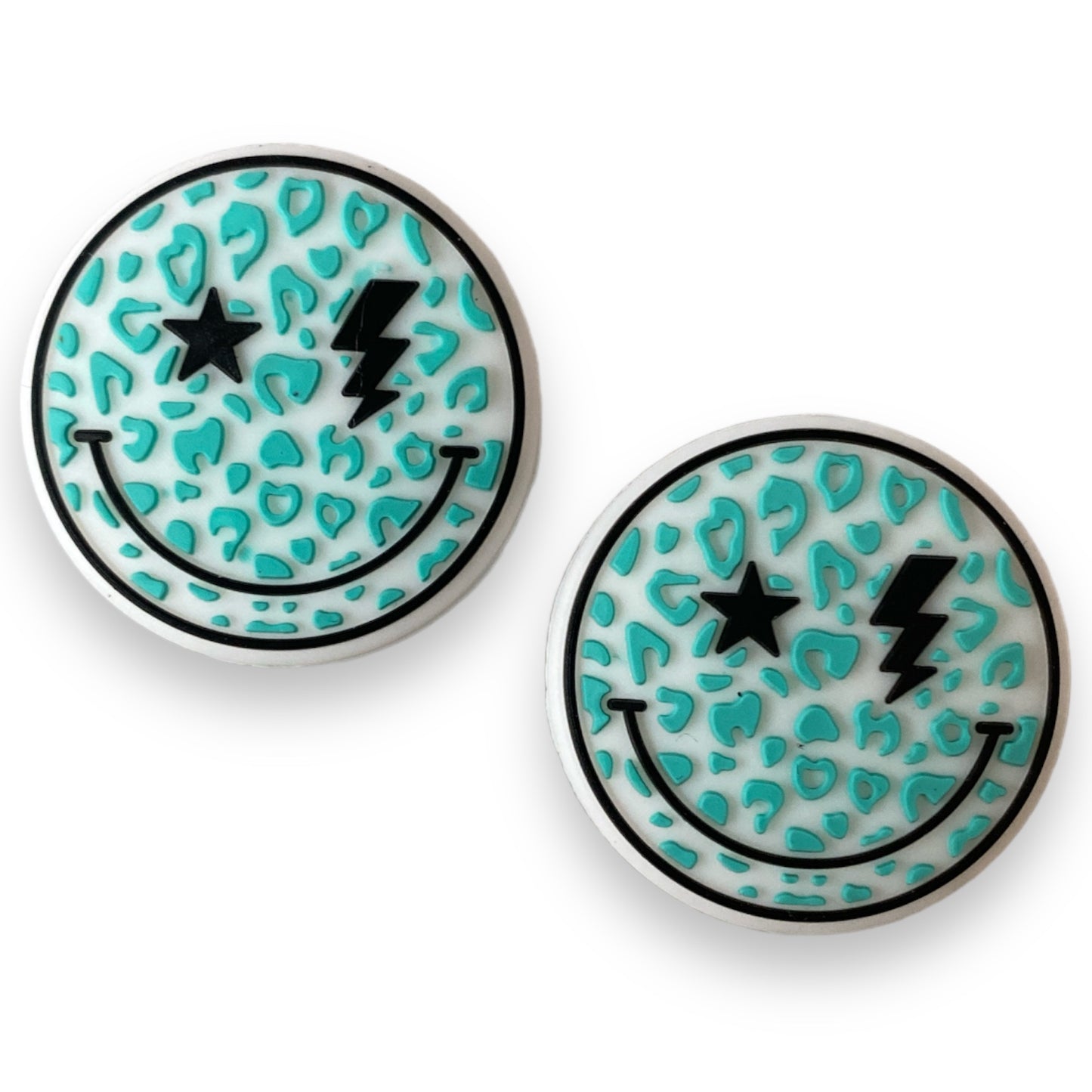 T420- “Happy Aqua” Silicone Focal Bead (1 Count)