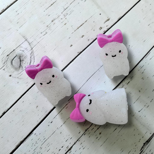 h978- "White Weenie 3D" Silicone Focal Bead for DIY Crafts (1 Count)