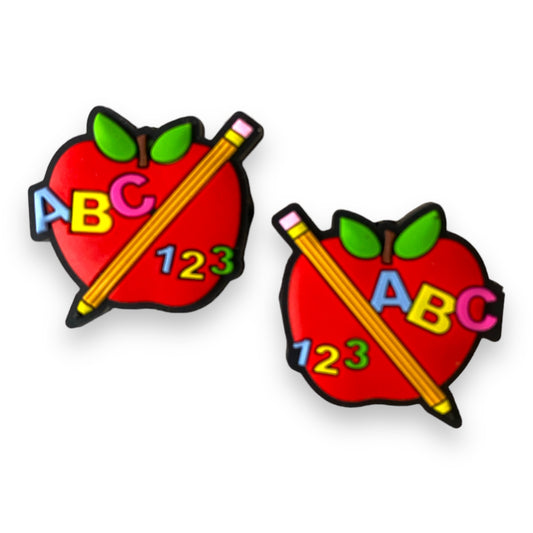 X360  -  “ABC Apple" Silicone (1 Count) Focal Bead