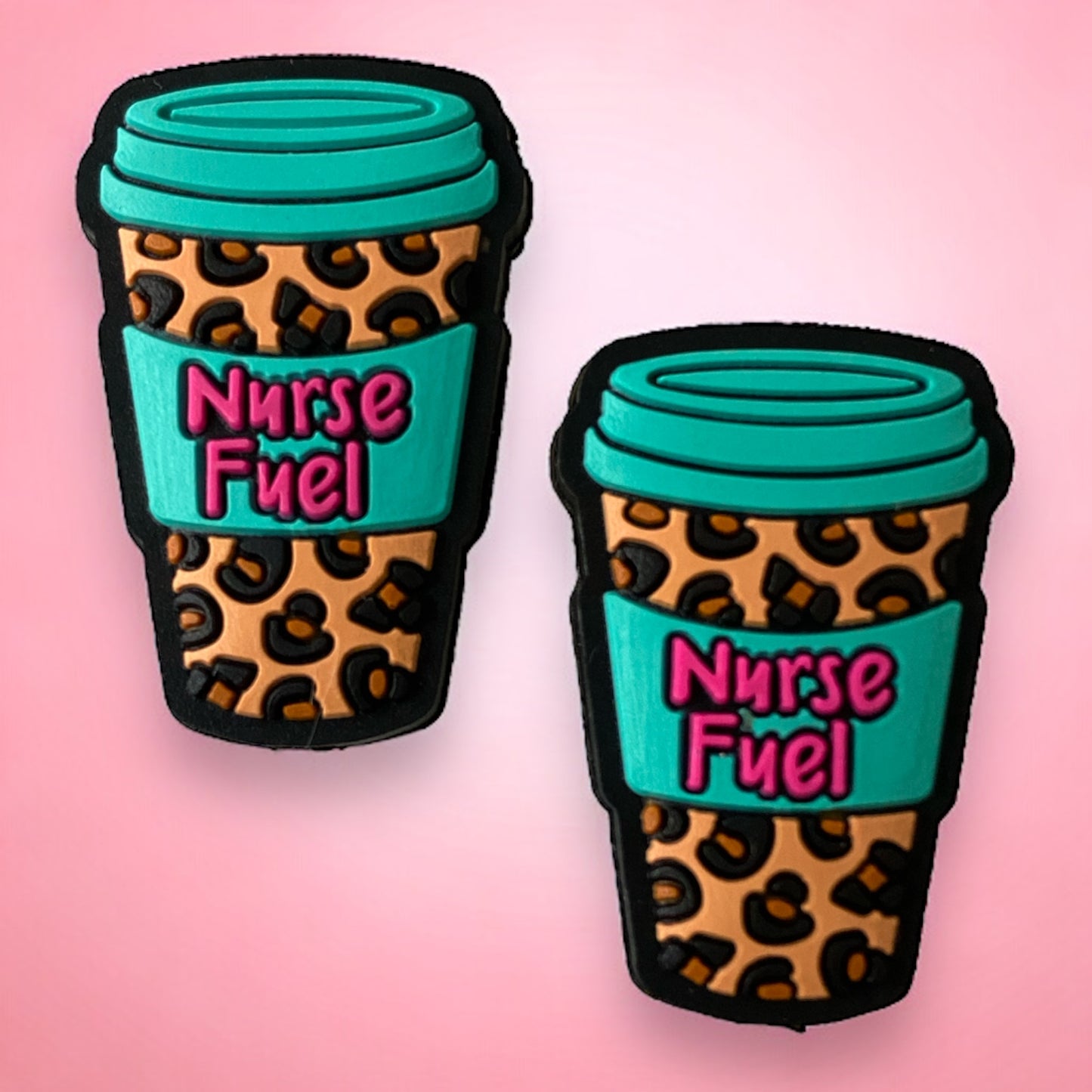 T90-  “Nurse Fuel" Silicone Focal Bead (1 Count)