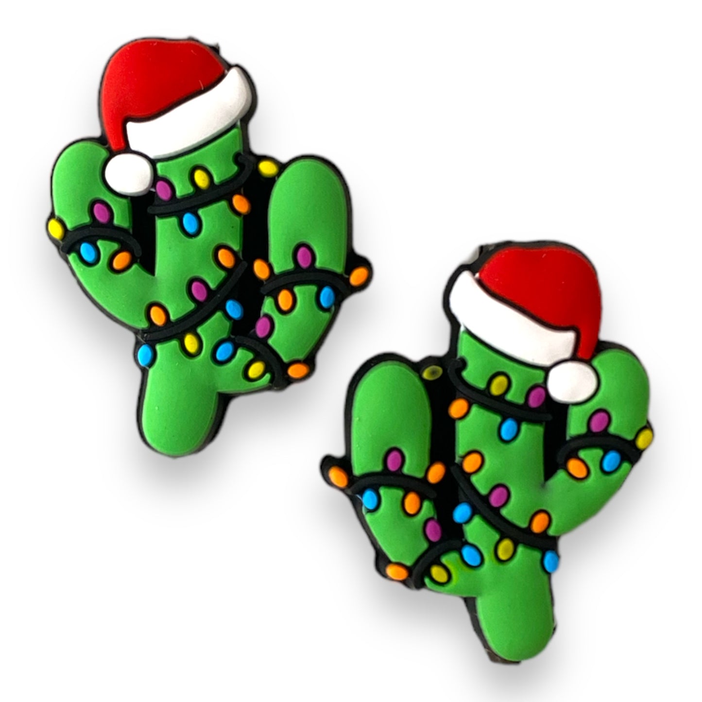 X171 -  “Christmas Cactus” Silicone (1 Count) Focal Bead