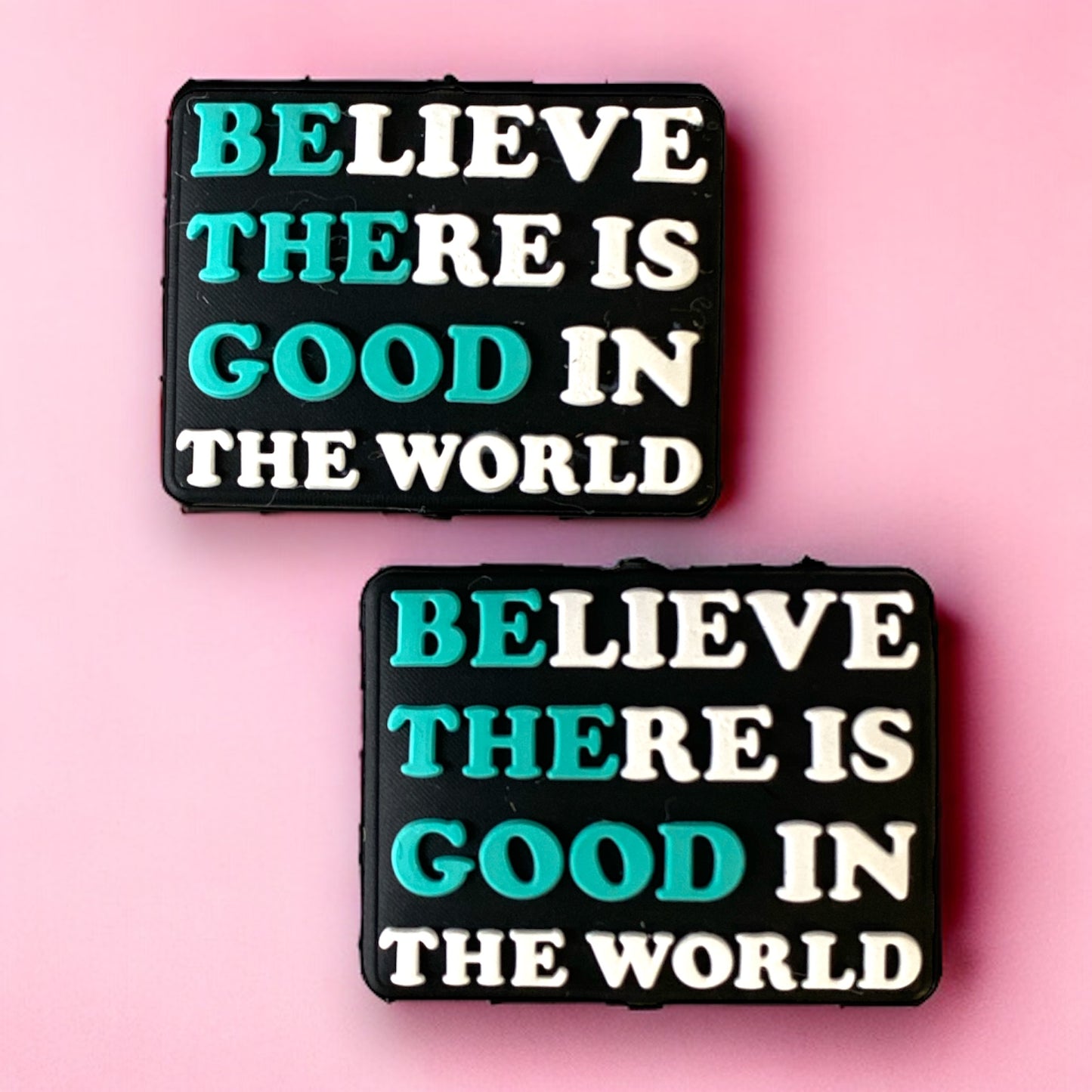 e570 - "Believe There Is Good / Be The Good" Exclusive  Focal (1 Count) Bead Silicone