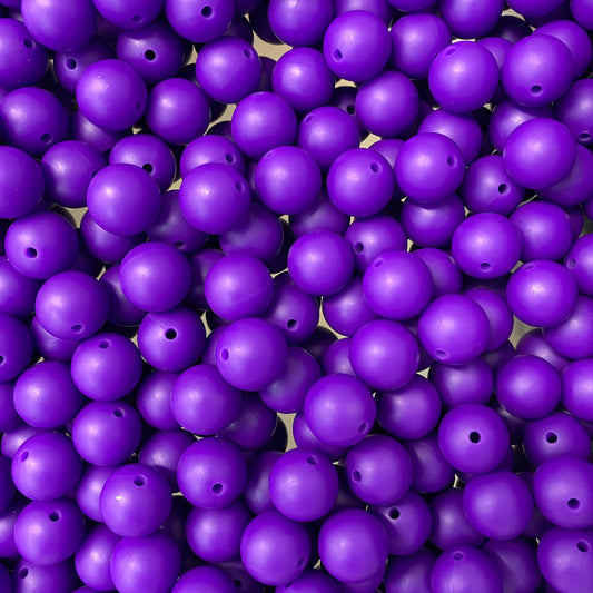 54 / 15mm - Classic Purple Silicone Bead