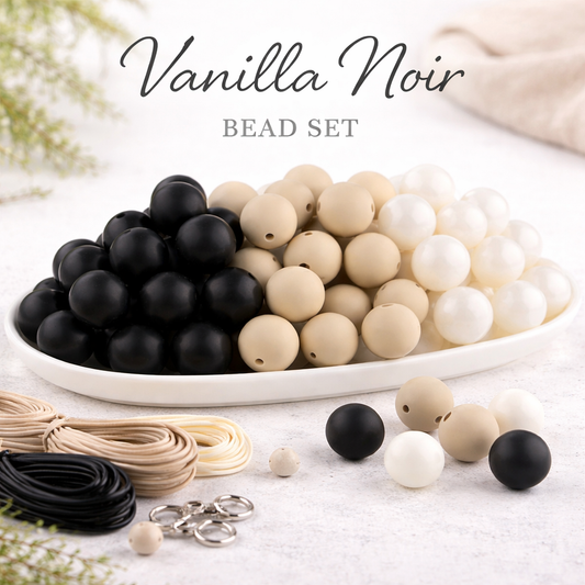 Vanilla Noir (30 Count 19mm Silicone Bead Pack)