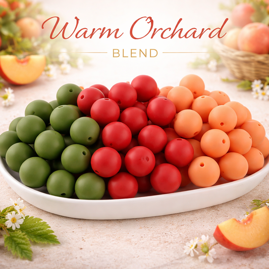 Warm Orchard Blend (30 Count 19mm Silicone Bead Pack)