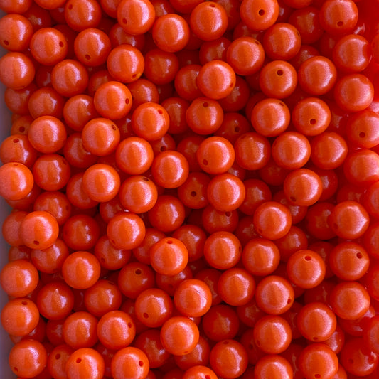 T353 - 15mm "Orange" Opal Silicone Beads