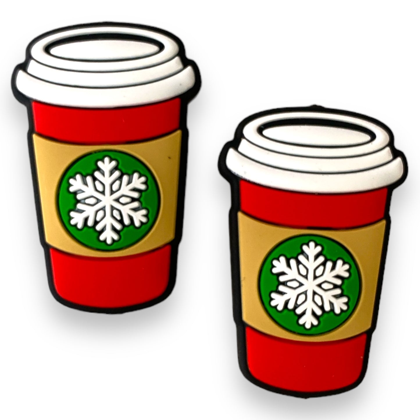 X193 -  Snowflake Latte  Silicone Focal  (1 Count)