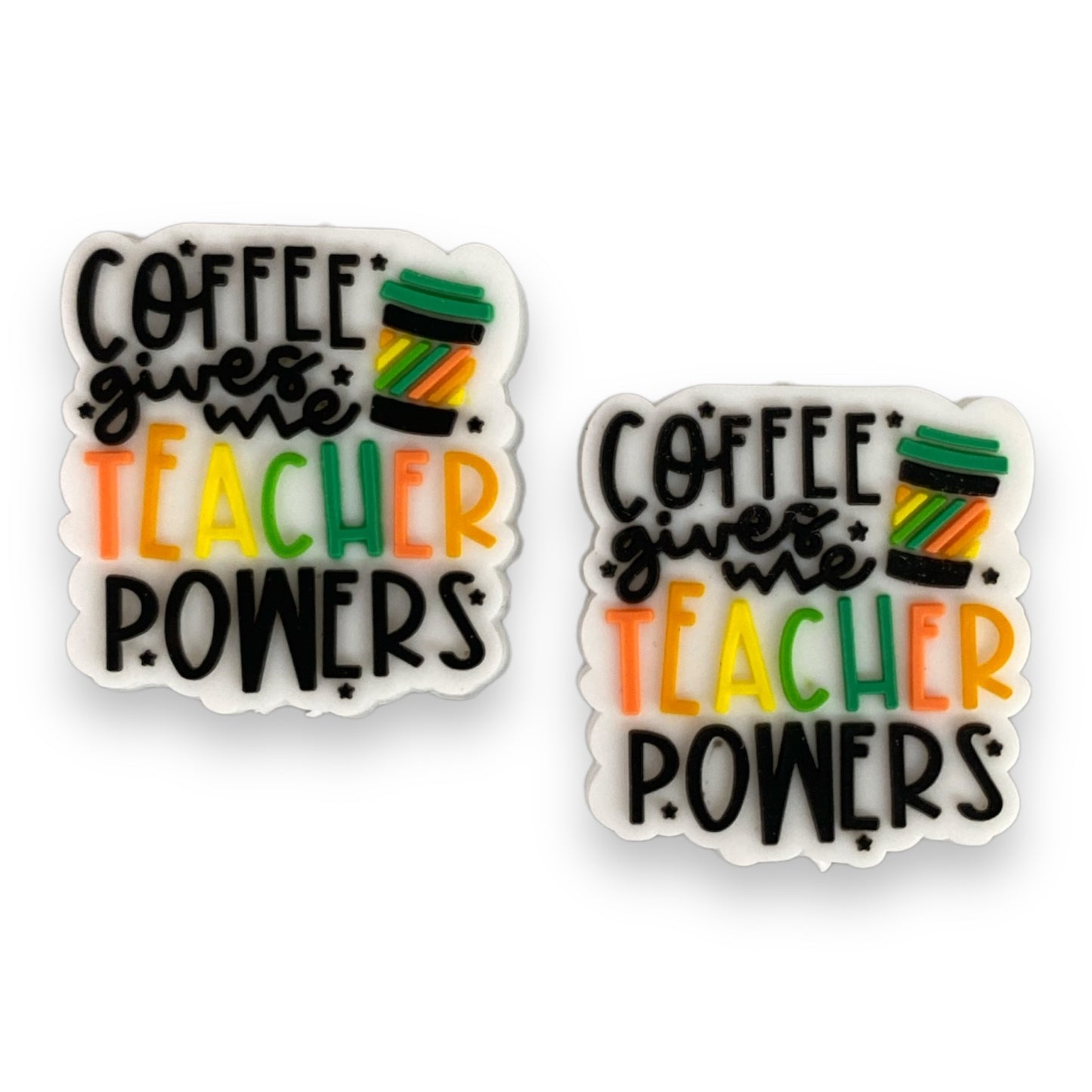 X317 -  "Coffee Teach" Silicone Focal Bead (1 Count)