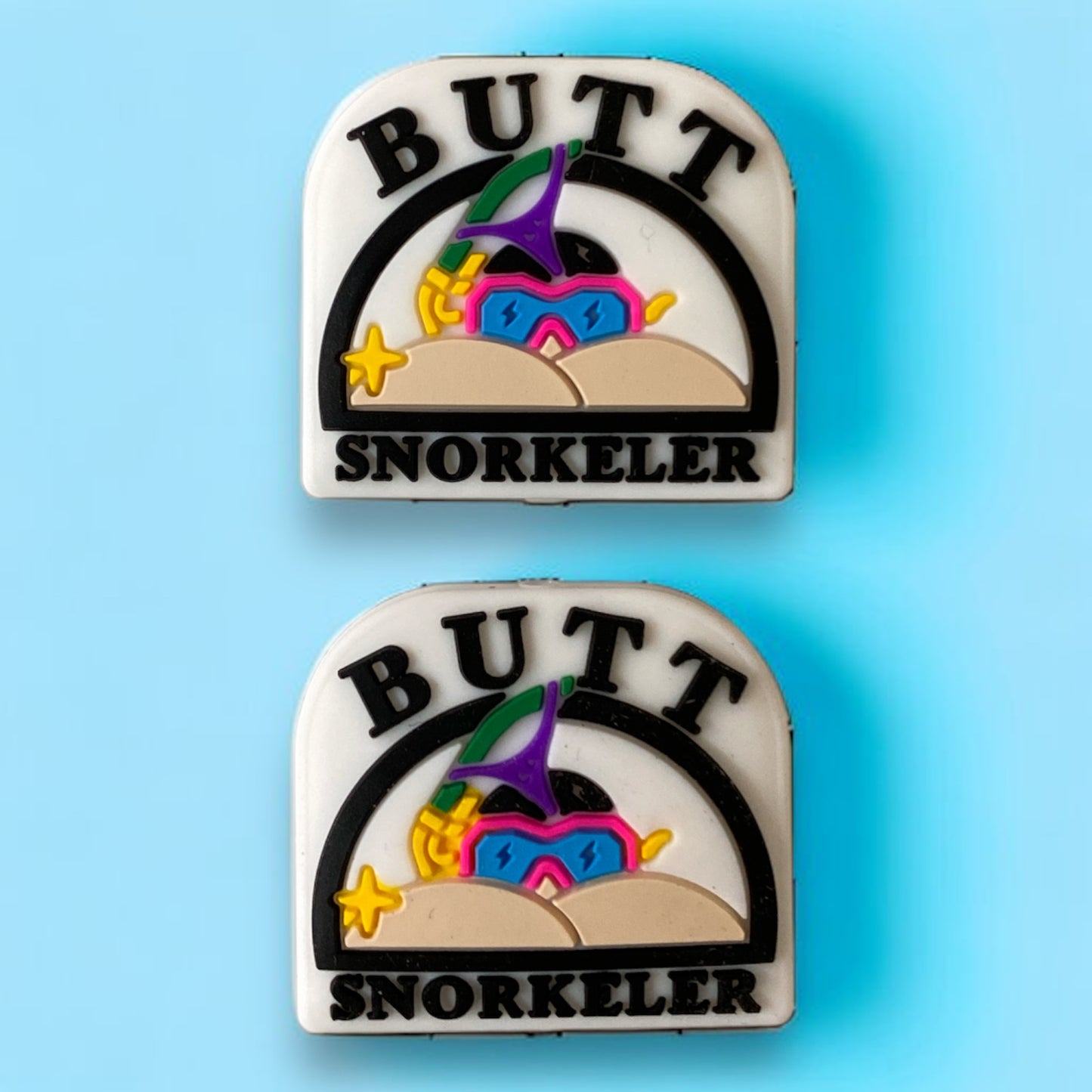 e547-  “Butt Snorkler"  Exclusive Silicone (1 Count) Focal Bead *Copyright