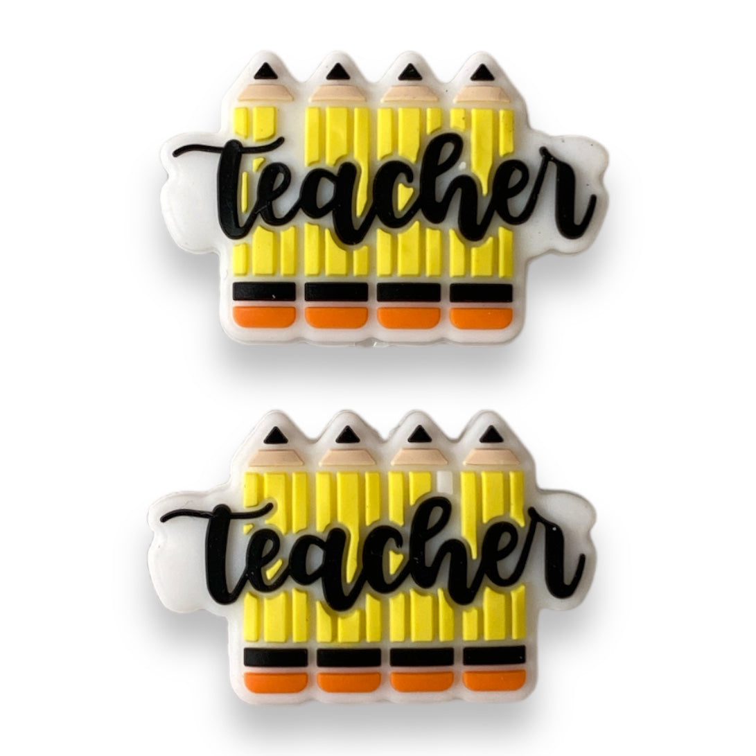 X345 -  “Teacher” Silicone (1 Count)Focal Bead