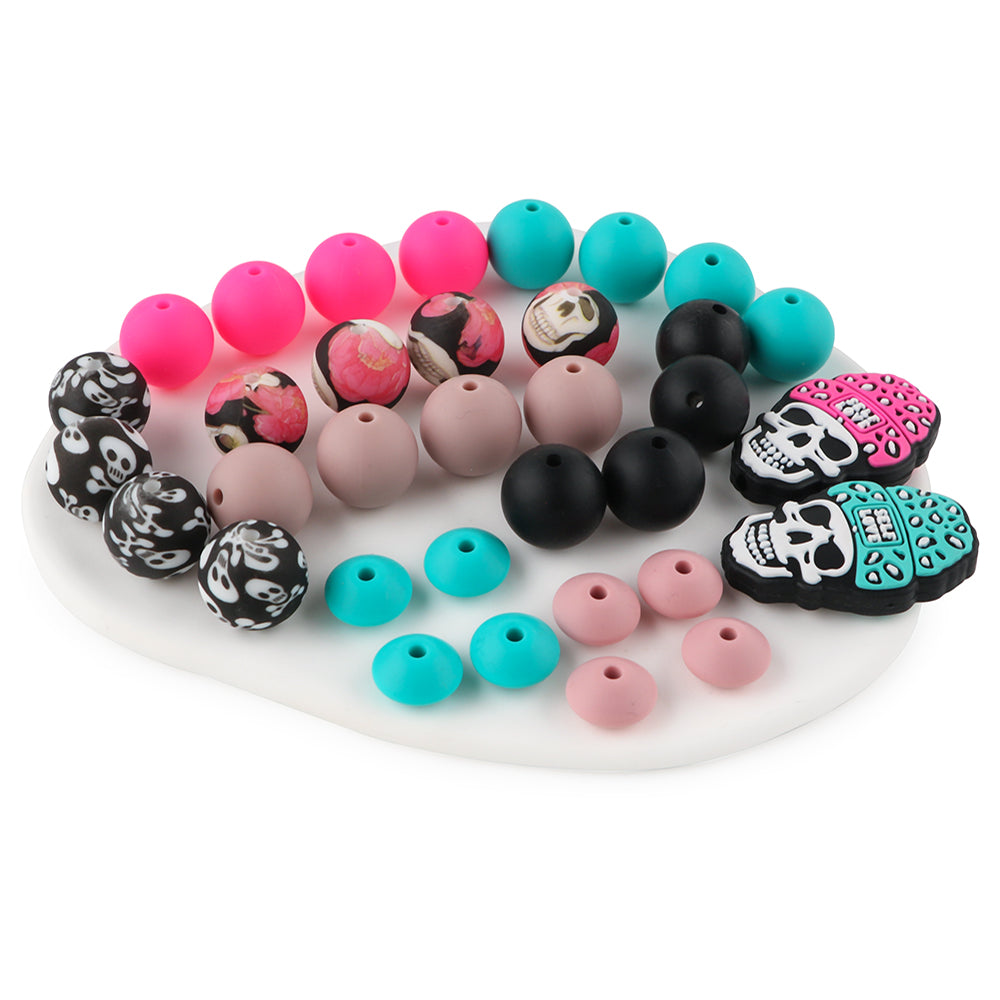 Z/538 - "Skulls" Silicone Bead Kit