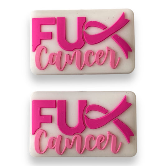 e610 -  “F Cancer" Silicone Focal Bead (1 Count)