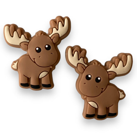 T403- Moose  Silicone Focal Bead (1 Count)