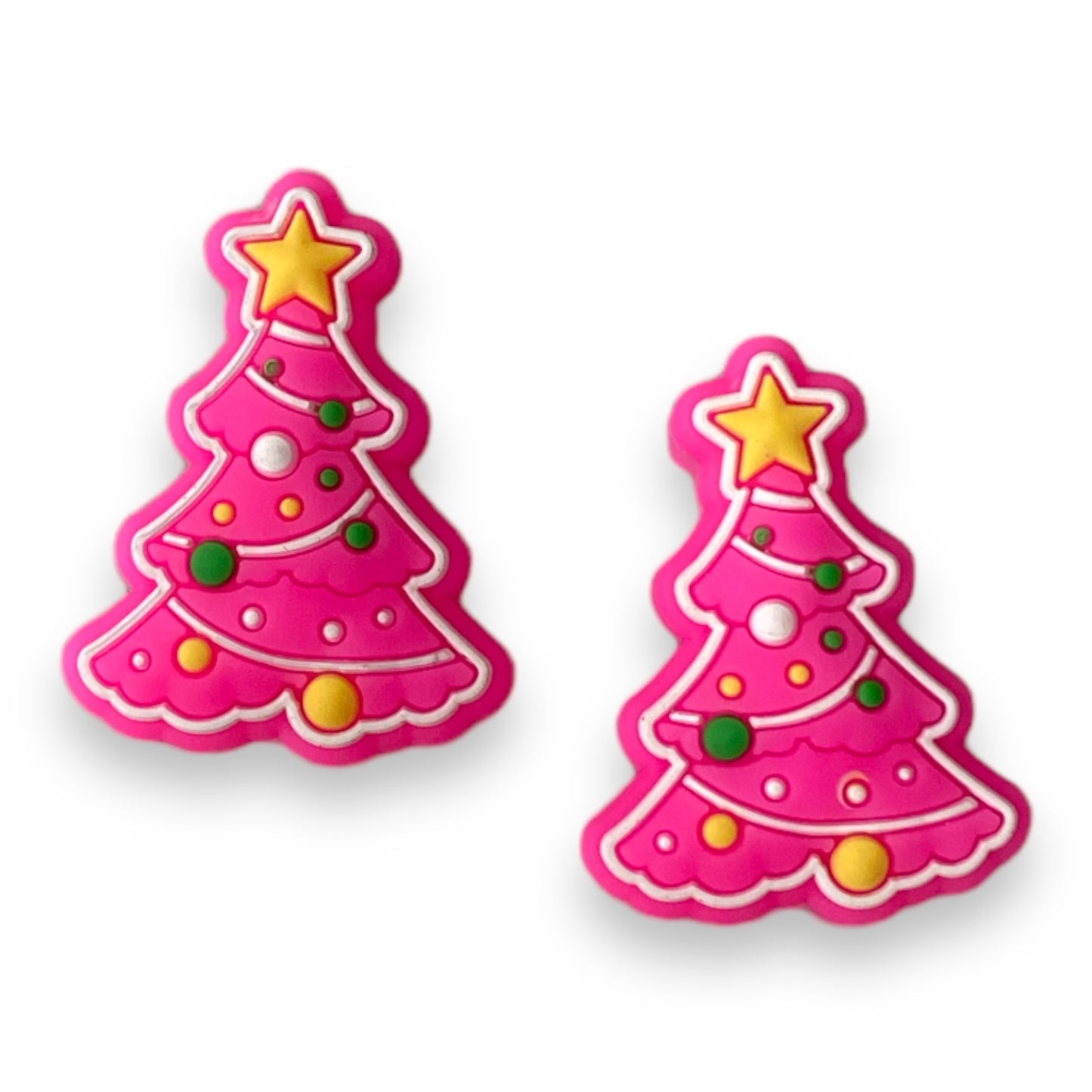 X203- Pink Tree Silicone (1 Count) Focal Bead