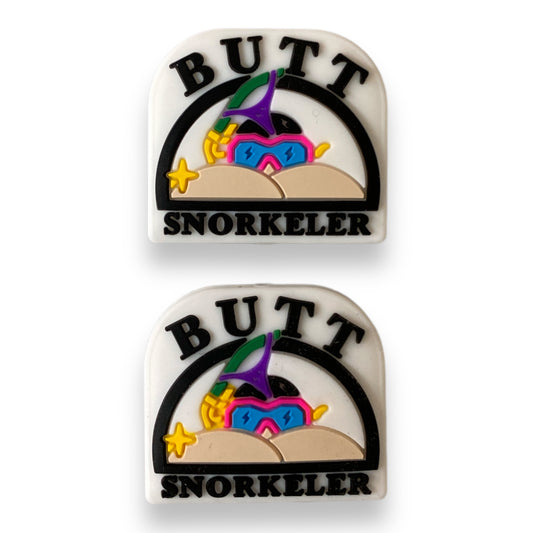 e547-  “Butt Snorkler"  Exclusive Silicone (1 Count) Focal Bead *Copyright