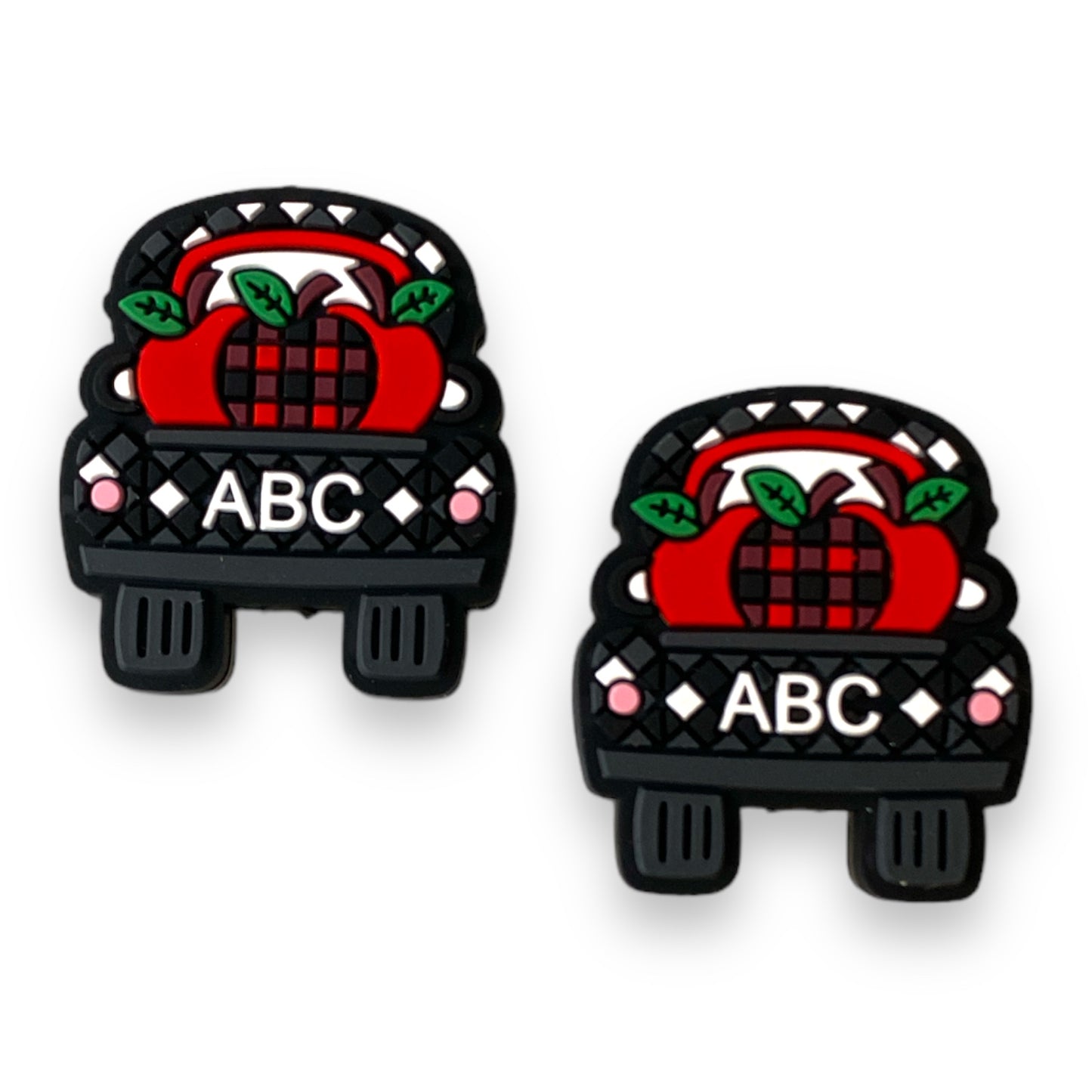 X382- “ABC Truck"  Silicone (1 Count) Focal Bead