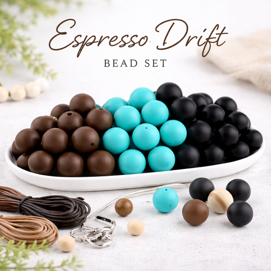 Espresso Drift (30 Count 15mm Silicone Bead Pack)