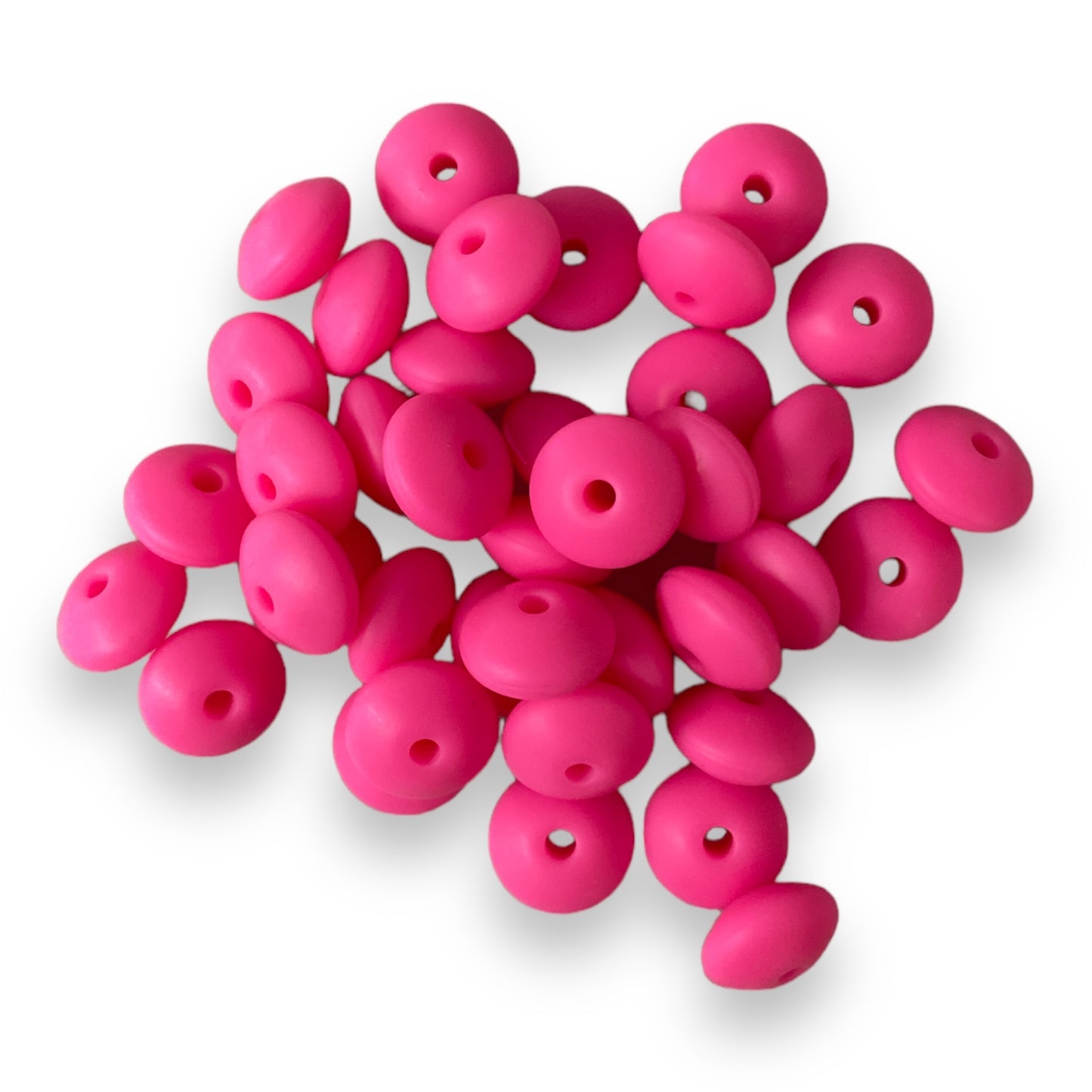 LENTIL- 12mm Silicone  Beads