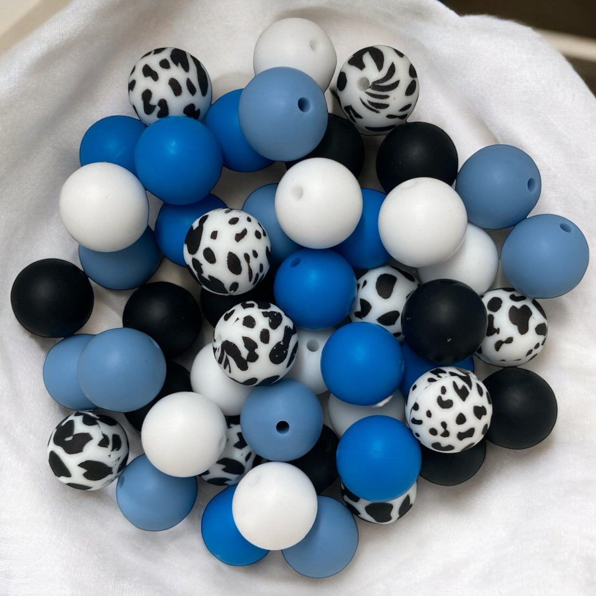 CK- 226 -  15mm 50 Count  Mixed Pack Silicone  Beads