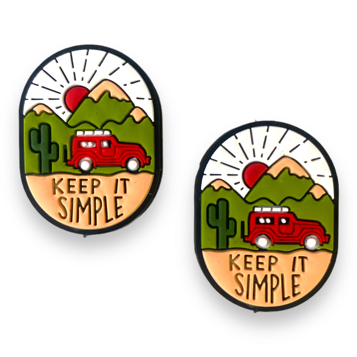 h954 - “Keep It Simple" Silicone Focal Bead (1 Count) 4032-1