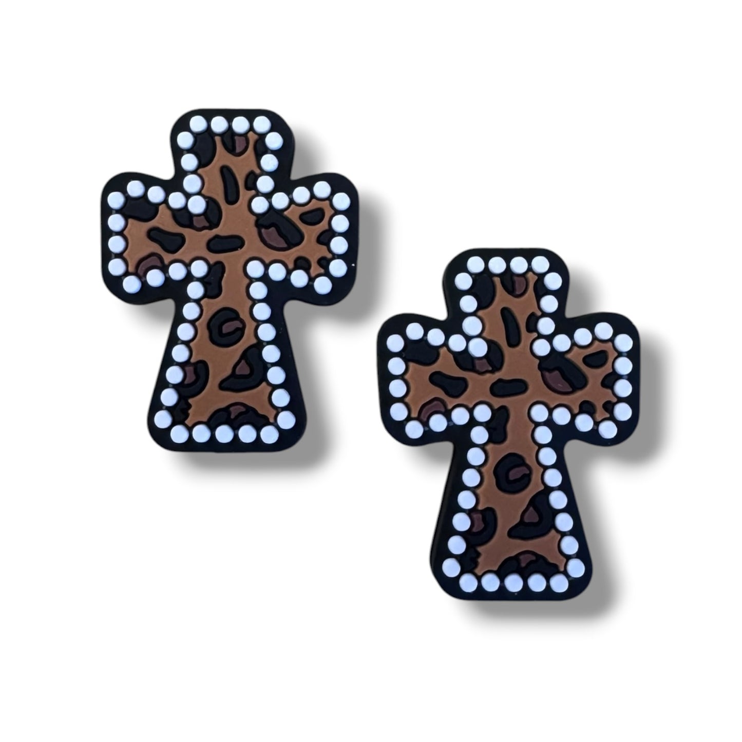 X292- " Cross" Silicone Focal Bead for DIY Crafts (1 Count)