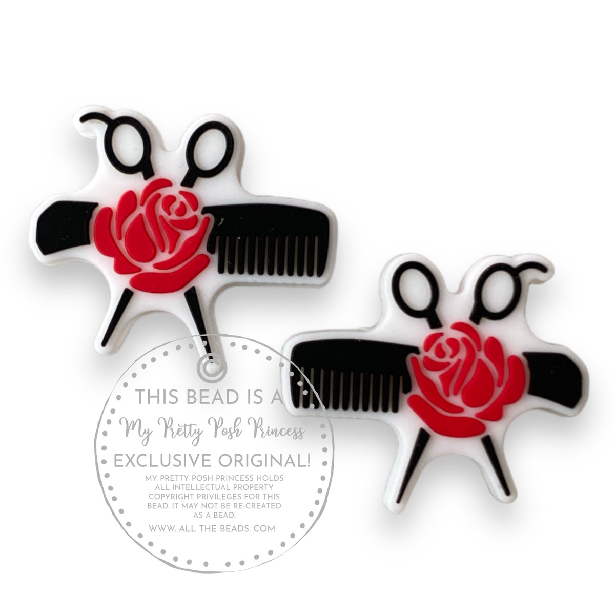 X189 Best Stylist Ever Exclusive Focal (1 Count) Bead Silicone My