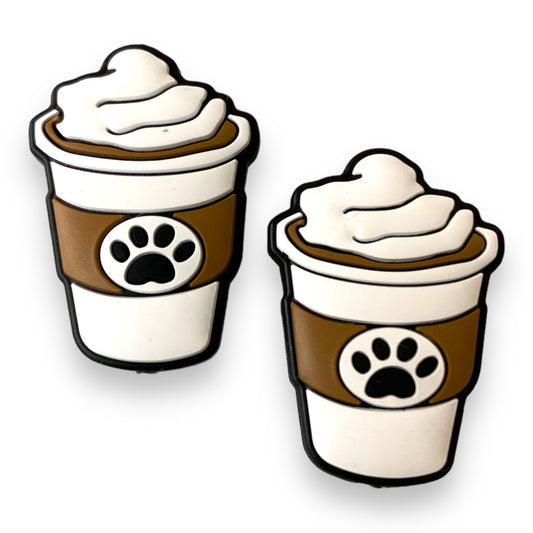 X285 -  “Pupchino" Silicone (1 Count) Focal Bead