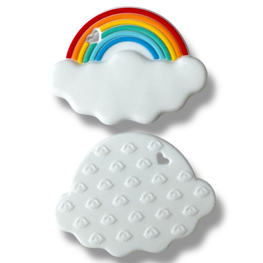 A15- "Rainbow"  (1 Count) Teether/Pendant Silicone