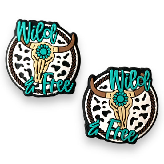 X389 - “Wild & Free” Silicone Focal Bead (1 Count)