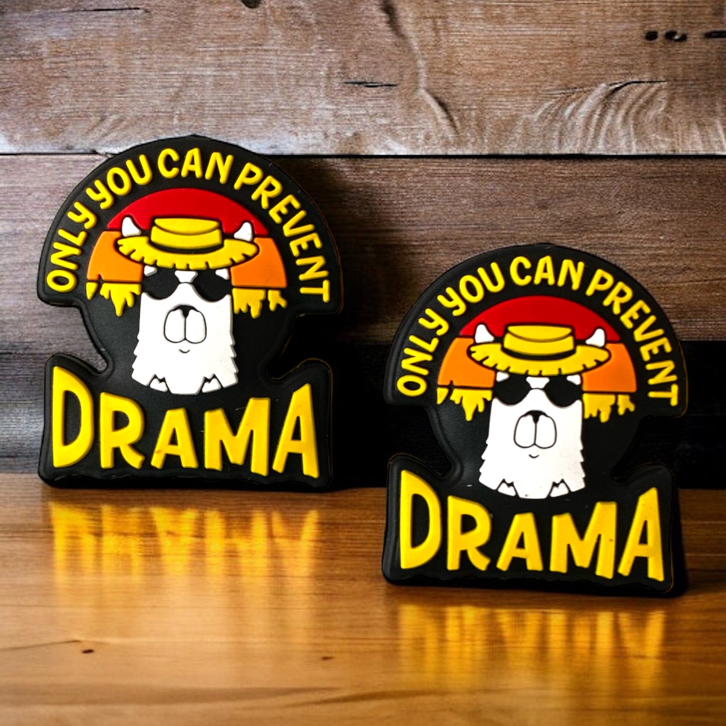 e516 -  “Only You Can Prevent Drama"  Exclusive Silicone (1 Count) Focal Bead