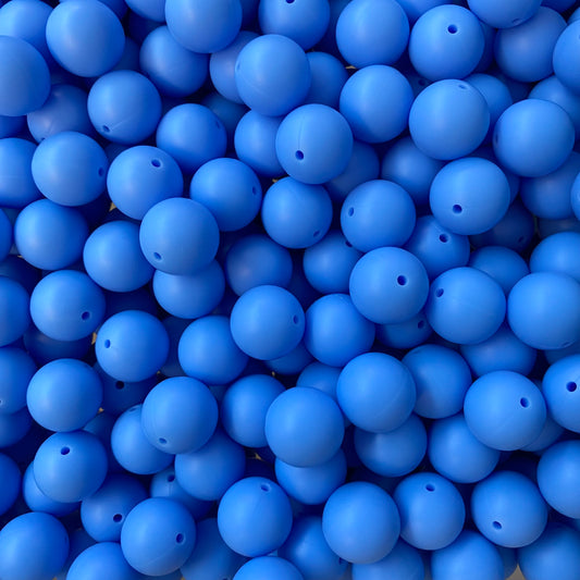 61 / 15mm - China Blue Silicone Bead