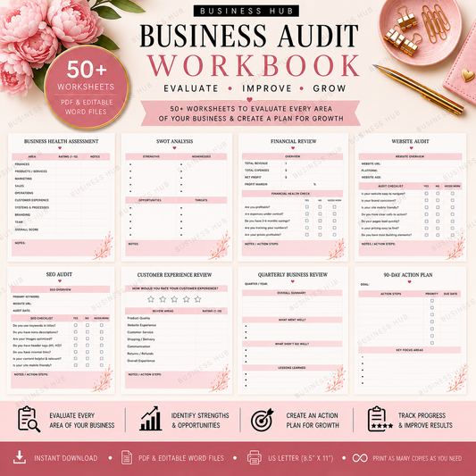 Wholesale Workbook | Printable Wholesale Business Planner