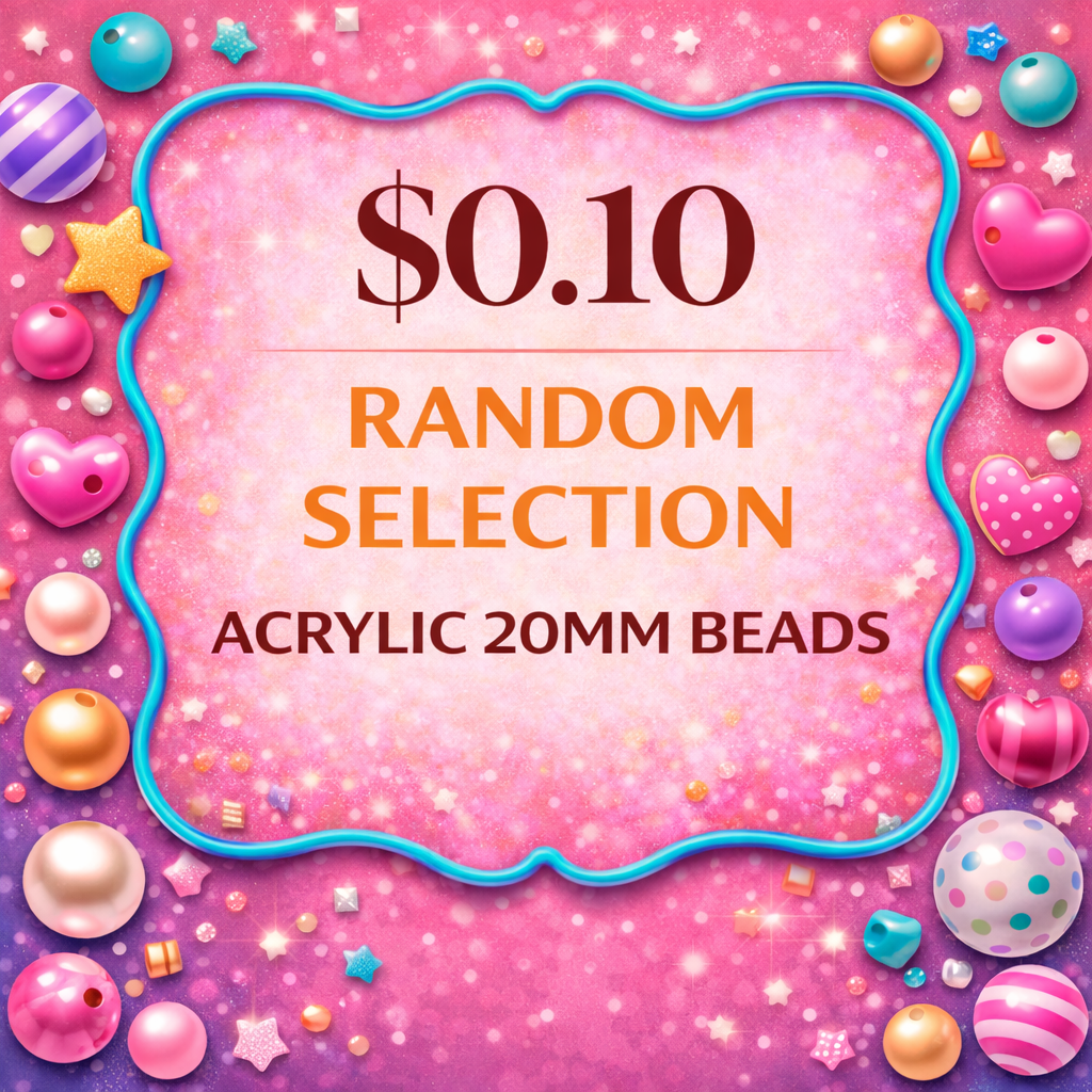 20MM ACRYLIC BEAD- Surprise Deal - RANDOM SELECTION