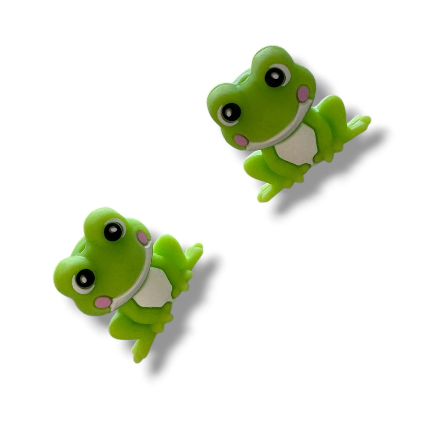 h1032- "Frog 3D" Silicone Focal Bead for DIY Crafts (1 Count)