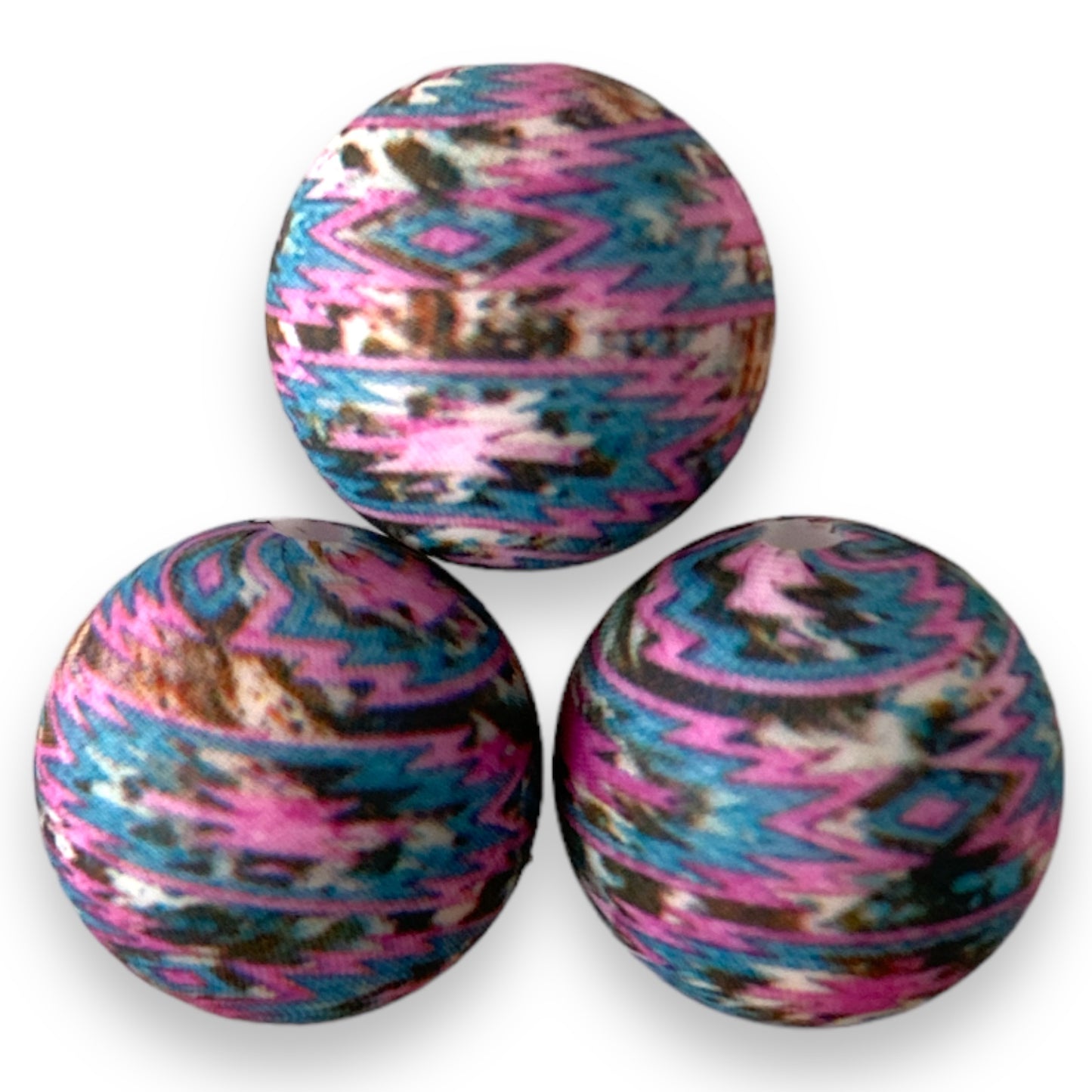 T47- 15mm “Loretta”  Silicone Beads