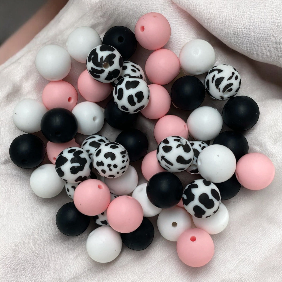 CK-  230   15mm 50 Count  Mixed Pack Silicone  Beads