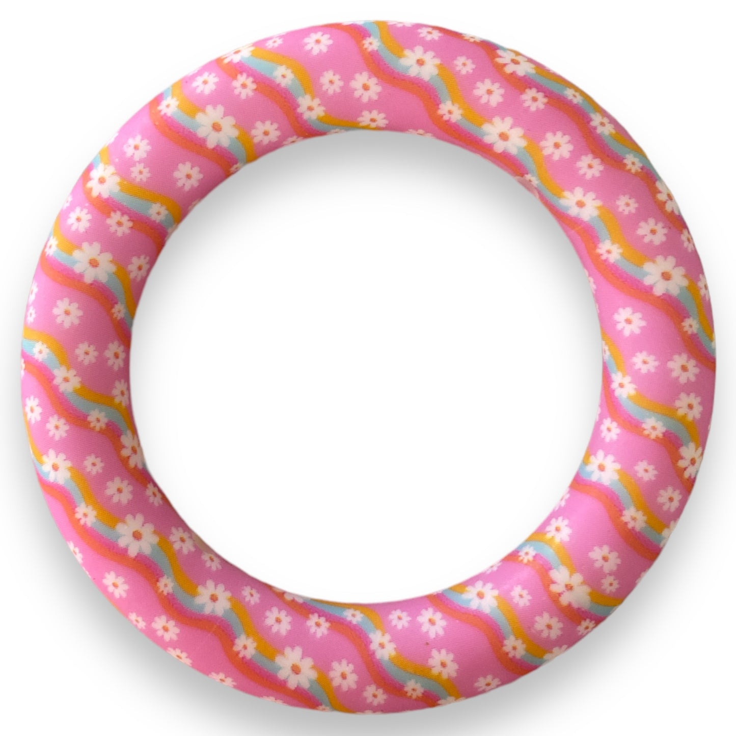 Q-A747 - 65mm Daisy Pink Silicone Ring