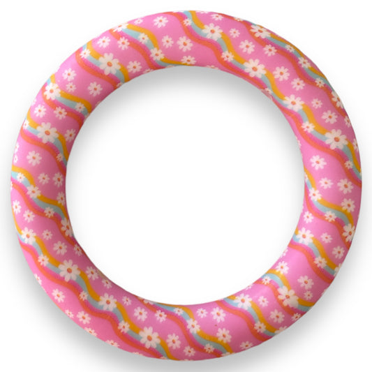 Q-A747 - 65mm Daisy Pink Silicone Ring