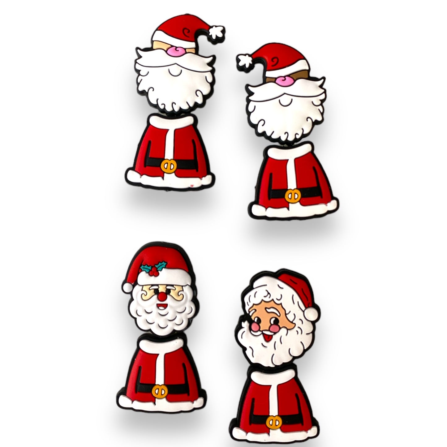 X41-  “Santa” Silicone (1 Count) Focal Bead